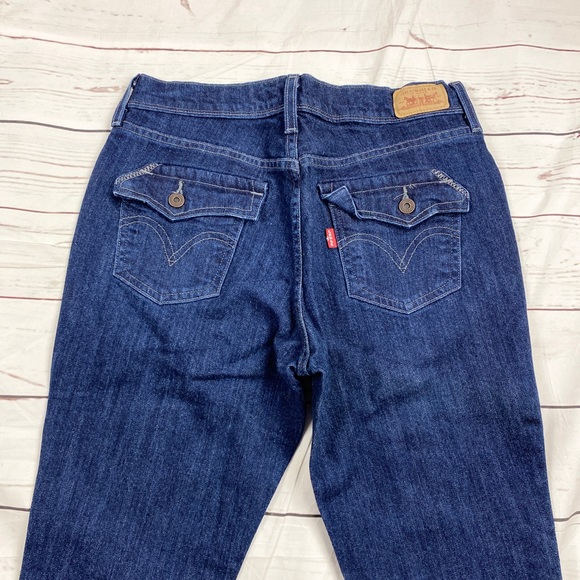 Levi’s Dark Wash Mid Rise Stretch Boot Cut 515 Jeans Size 4 T - Picture 3 of 10